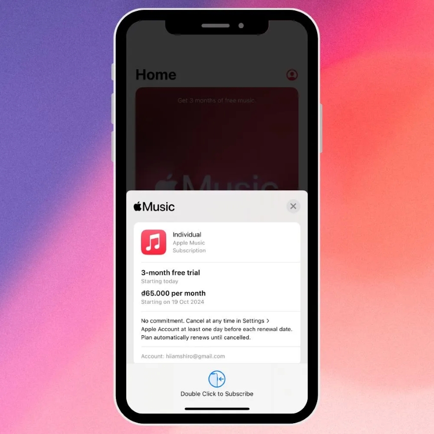 nhận ngay 3 tháng sử dụng Apple Music miễn phí