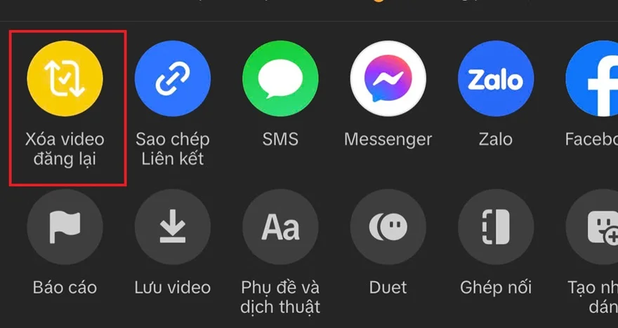 Cách xóa video đăng lại trên TikTok đơn giản