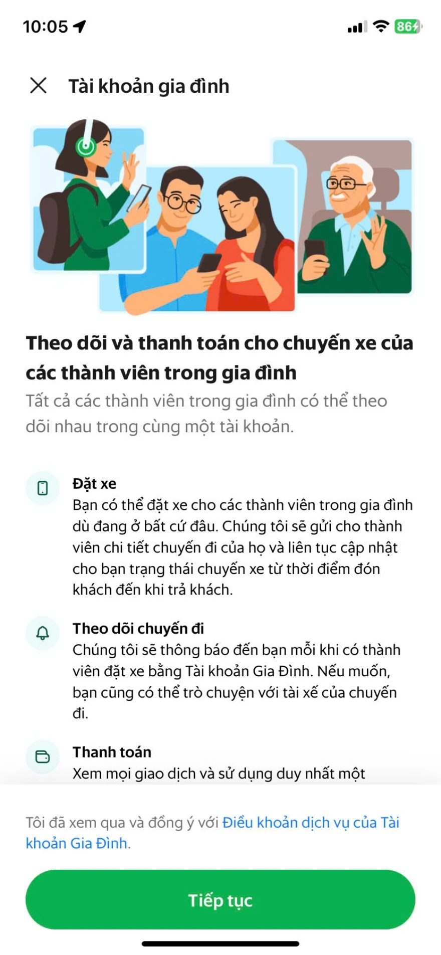 Hướng dẫn cách sử dụng tài khoản “Gia đình
