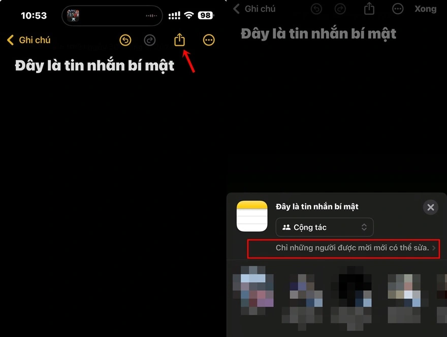 Cách gửi tin nhắn bí mật bằng Ghi chú của iPhone