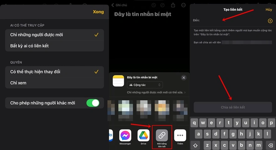 Cách gửi tin nhắn bí mật bằng Ghi chú của iPhone