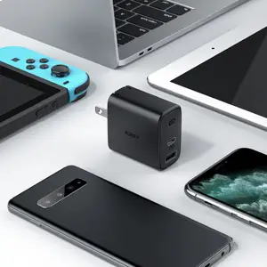 Cốc sạc nhanh 2 cổng Aukey PD32W PA-F3S