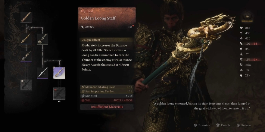 Black Myth: Wukong - Bảng xếp hạng các vũ khí mạnh nhất