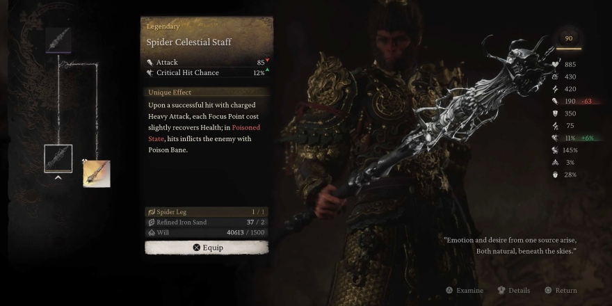 Black Myth: Wukong - Bảng xếp hạng các vũ khí mạnh nhất