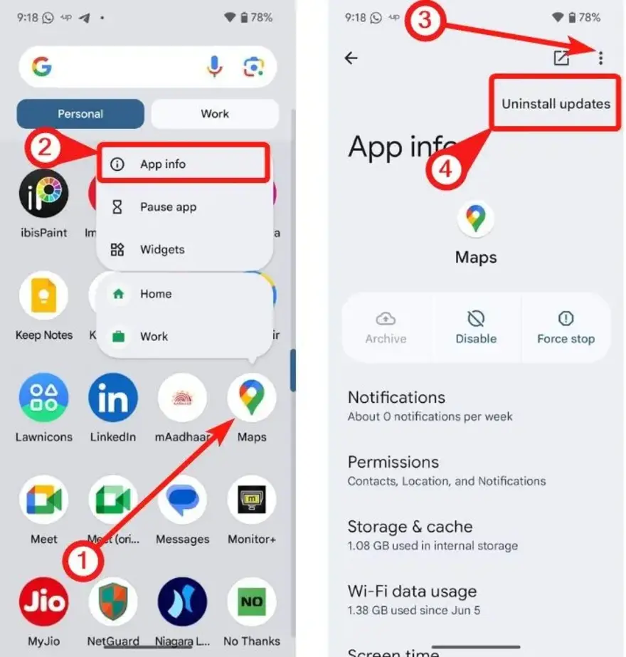 Google Maps gặp lỗi sập liên tục
