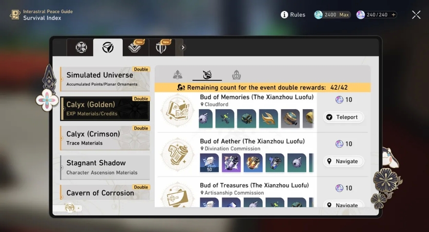 Honkai: Star Rail - Farm trước nguyên liệu nâng cấp Feixiao