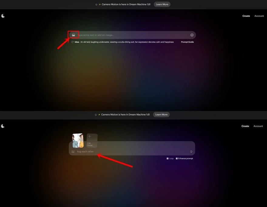 Cách làm video ôm nhau bằng AI đăng TikTok