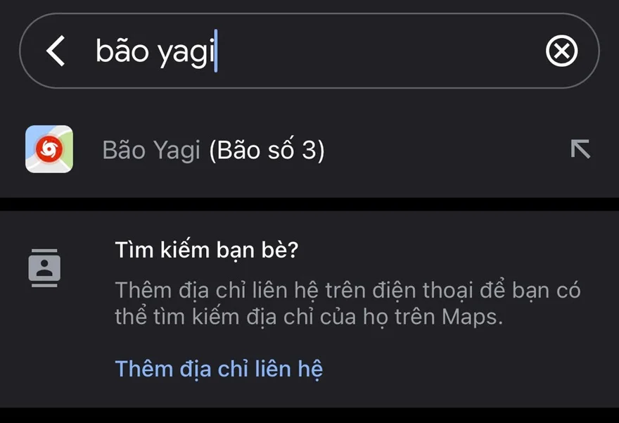 Theo dõi siêu bão Yagi ngay trên ứng dụng Google Maps