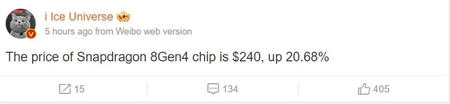 Snapdragon 8 Gen 4 sẽ đắt hơn 20% so với Snapdragon 8 Gen 3