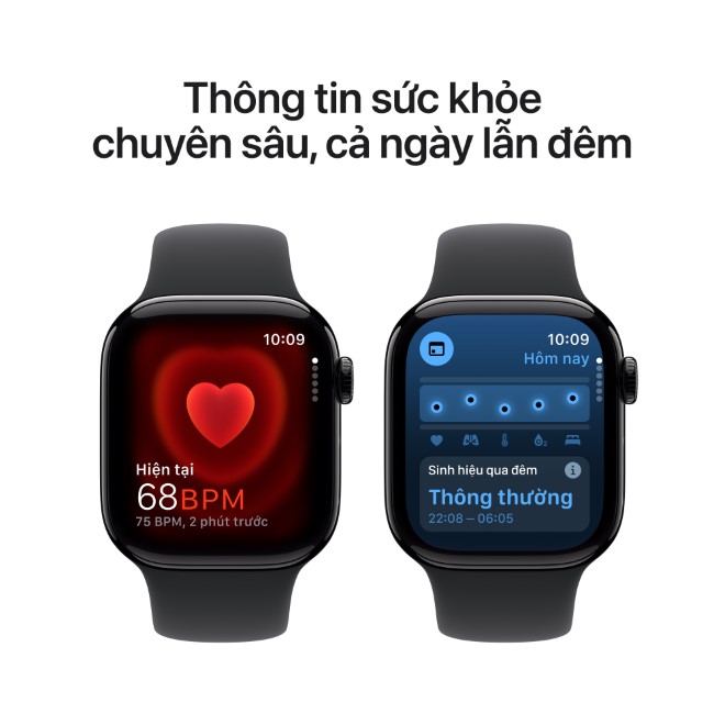 Apple Watch S10 GPS 42mm viền nhôm dây cao su