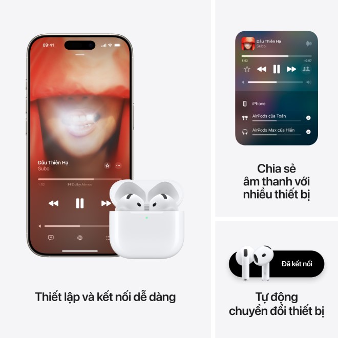 Tai nghe AirPods 4 (Chủ Động Khử Tiếng Ồn)