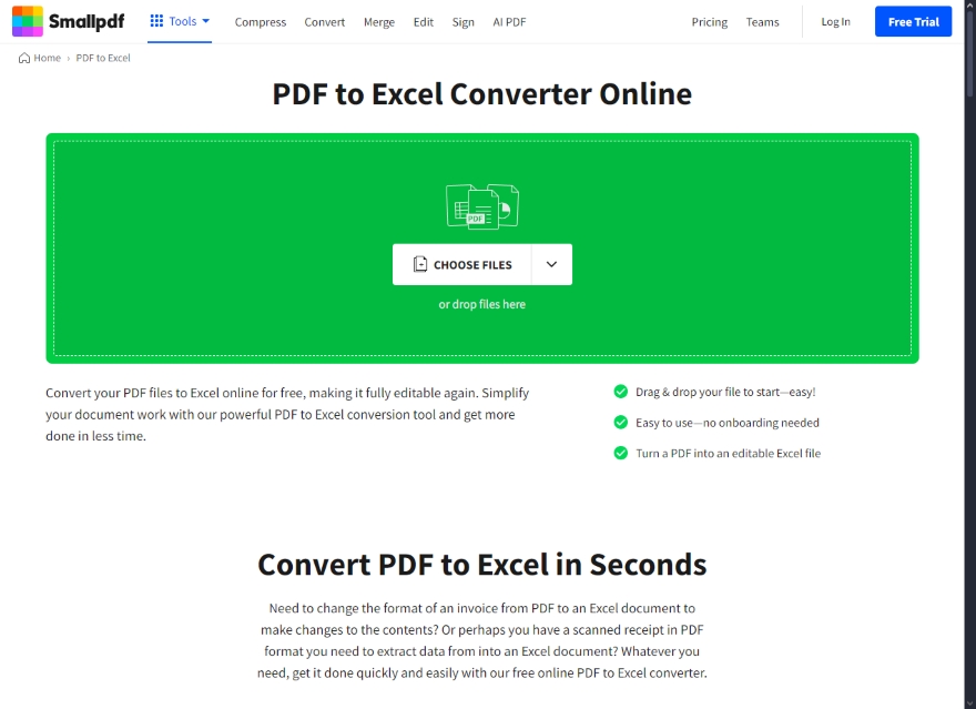 Tổng hợp các cách chuyển đổi file PDF sang Excel