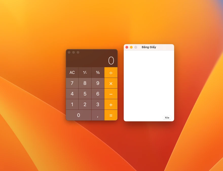 Hướng dẫn kích hoạt Paper Tape trong Calculator trên macOS