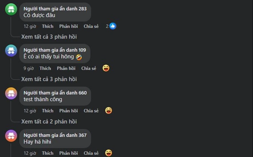 Cách bình luận ẩn danh trên Facebook