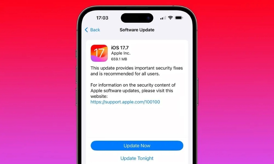So sánh iOS 17.7 và iOS 18