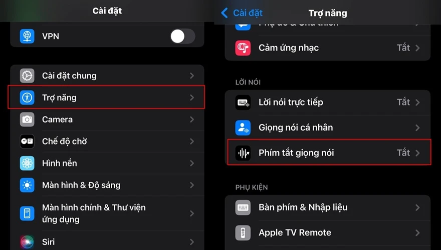 Vocal Shortcuts của iOS 18