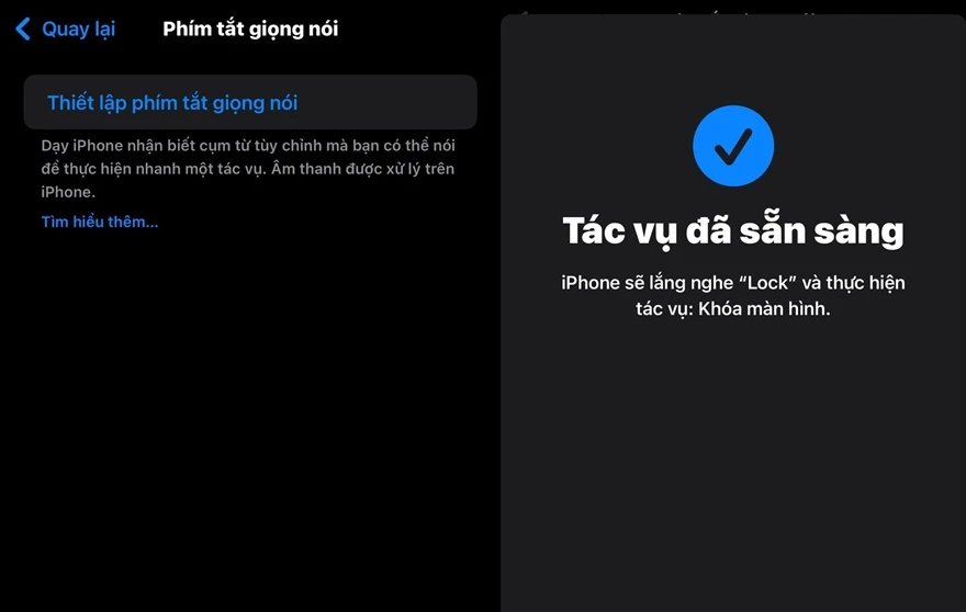 Vocal Shortcuts của iOS 18