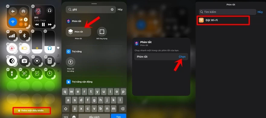 Cài nút bật tắt nhanh Wi-Fi trên iOS 18