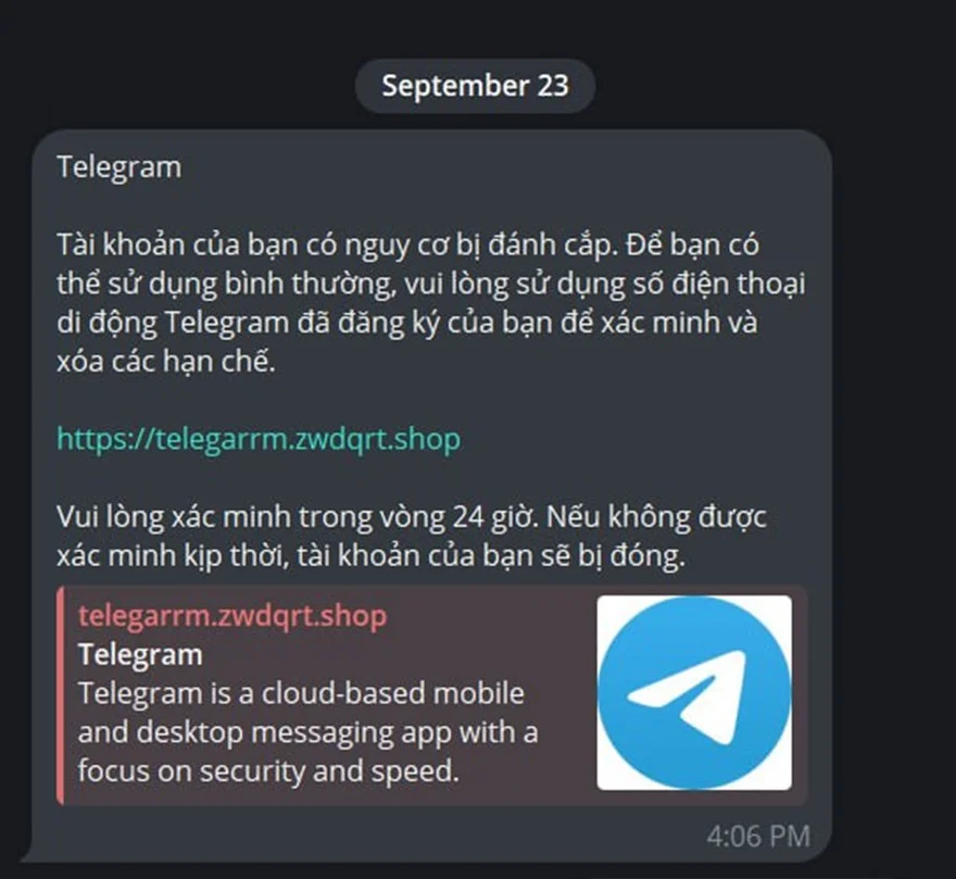 Cảnh báo: Nguy cơ mất tài khoản Telegram tại Việt Nam