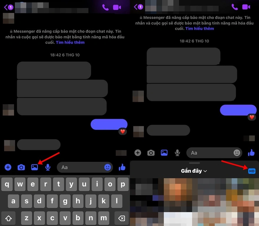 Cách gửi ảnh chuẩn HD qua Facebook Messenger