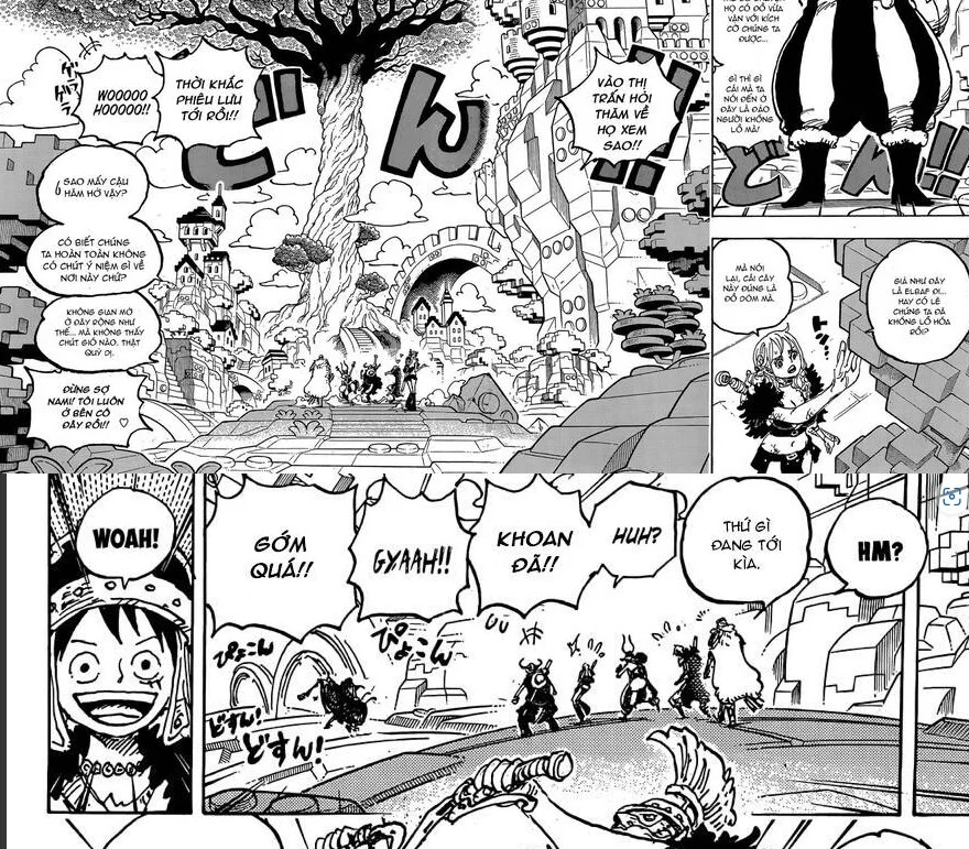 Phân tích One Piece chap 1128: Bí ẩn thế giới thu nhỏ Elbaf