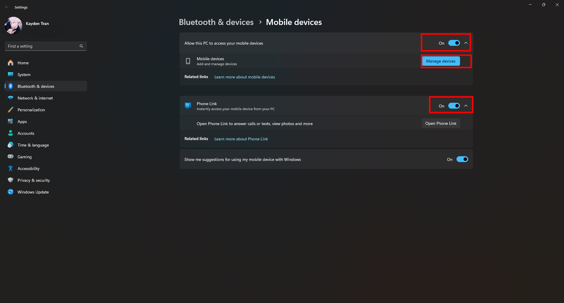 Truy cập bộ nhớ Android trên Windows 11