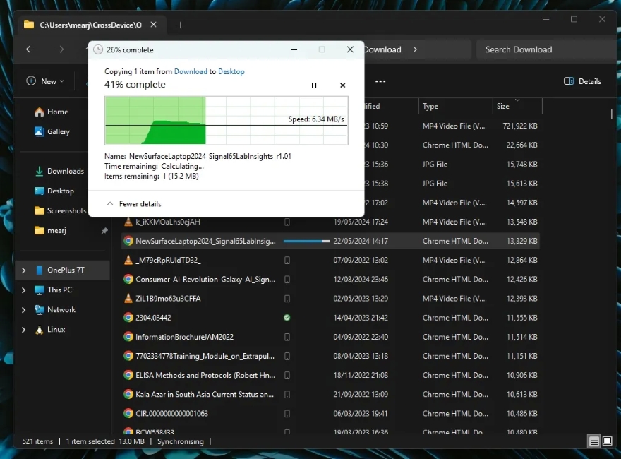 Truy cập bộ nhớ Android trên Windows 11