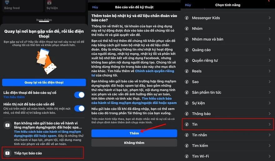 Facebook gặp lỗi hiển thị Story