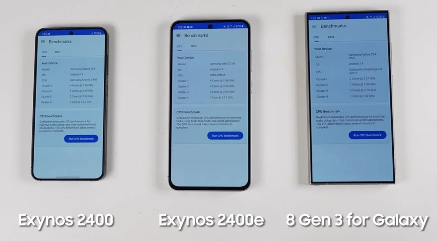 So sánh hiệu năng của Galaxy S24 FE và Galaxy S24 Ultra