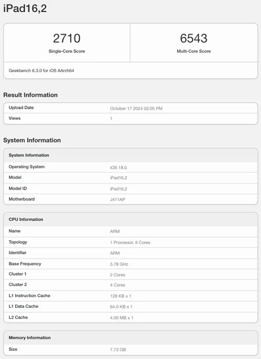 iPad mini 7 mạnh mẽ ngang ngửa iPhone 15 Pro