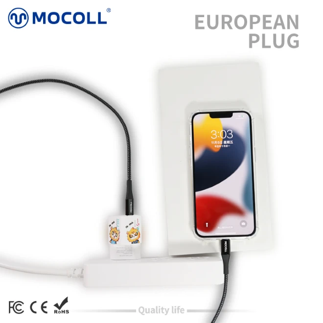 Cốc sạc nhanh MOCOLL 20W PD Type-C Mr.MOK