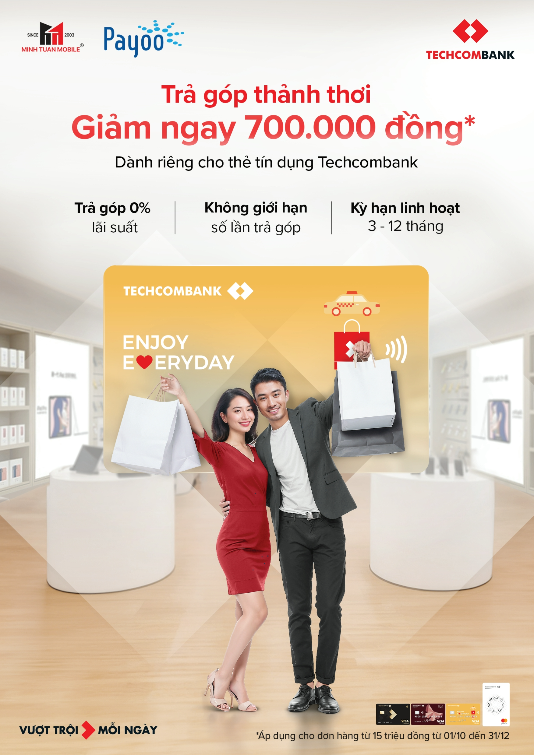 Ưu đãi giảm 700K khi trả góp iPhone 16 Series