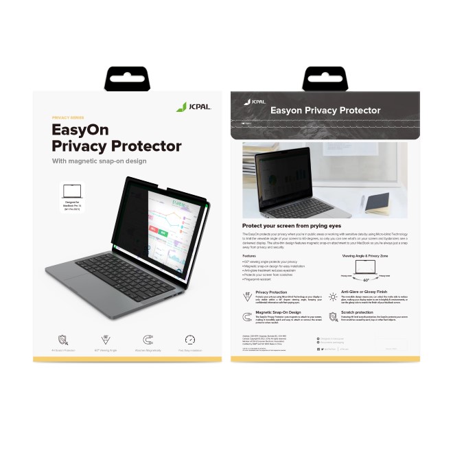 Dán màn hình chống nhìn trộm MacBook Pro 13 inch M1/M2 JCPAL EasyOn Magnetic
