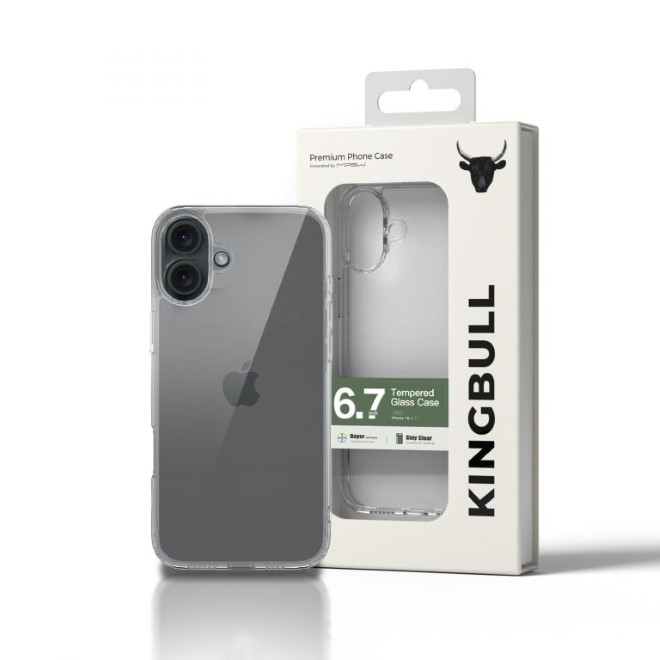 Ốp lưng iPhone 16 Mipow Tempered Transparent Clear