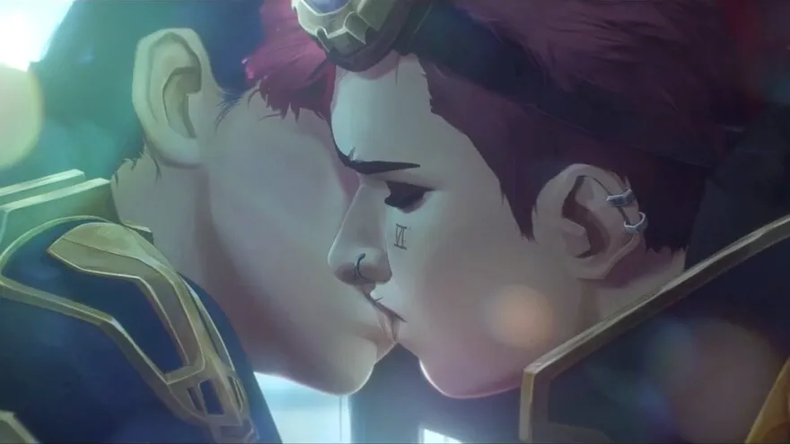 Arcane mùa 2 giải thích nụ hôn giữa Vi và Caitlyn