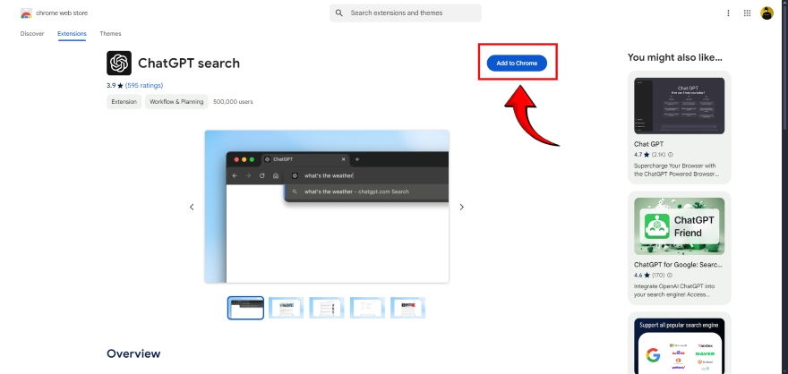 Cách đặt ChatGPT Search làm công cụ tìm kiếm mặc định