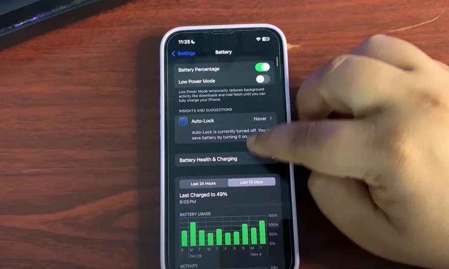Đánh giá thời lượng pin iOS 18.2 Beta 2 trên iPhone 14