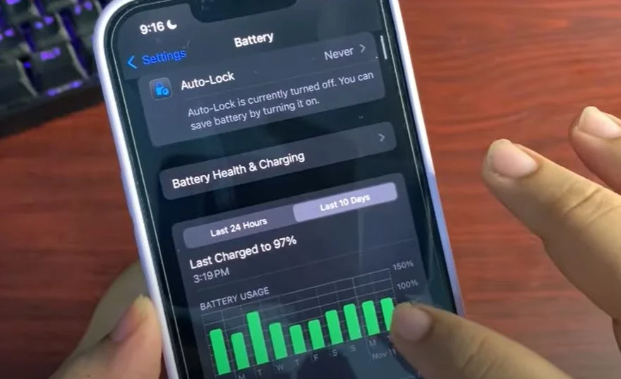 Đánh giá pin iOS 18.2 Beta 3 sau 1 ngày sử dụng