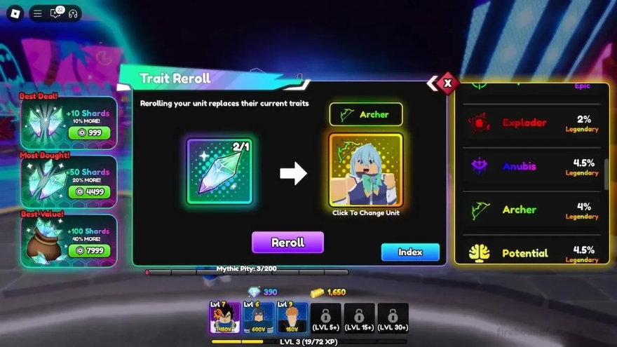 Anime Reborn Hướng dẫn đầy đủ nhất về các thuộc tính