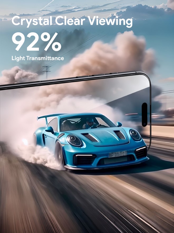 Cường lực iPhone 16 Plus Aukey ClearView