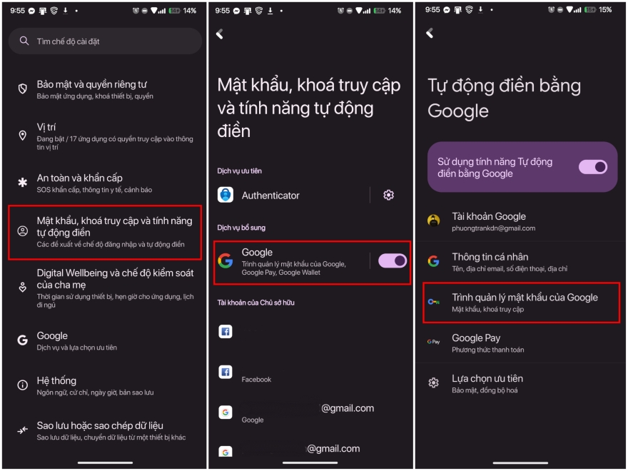 Cách xem toàn bộ các mật khẩu đã lưu trên Android