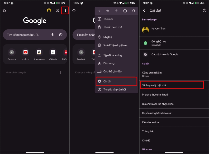 Cách xem toàn bộ các mật khẩu đã lưu trên Android