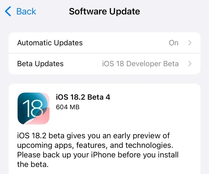 iOS 18.2 Beta 4 có những tính năng mới nào?