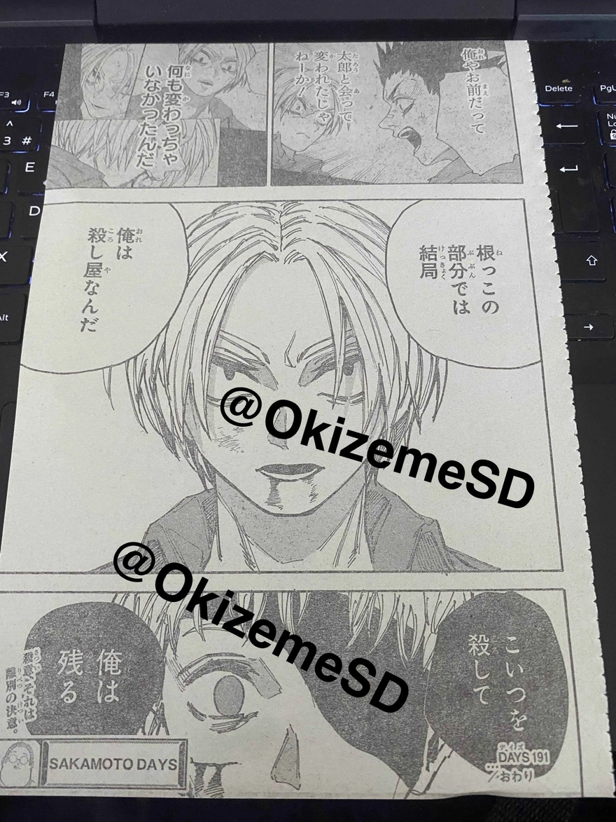 Spoiler Sakamoto Days chap 191