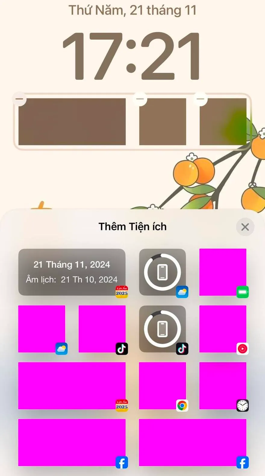 Xuất hiện lỗi Tiện ích trên iOS 18.1.1