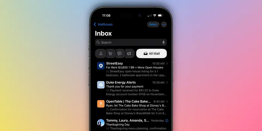 iOS 18.2 mang đến thay đổi chưa từng có cho Apple Mail