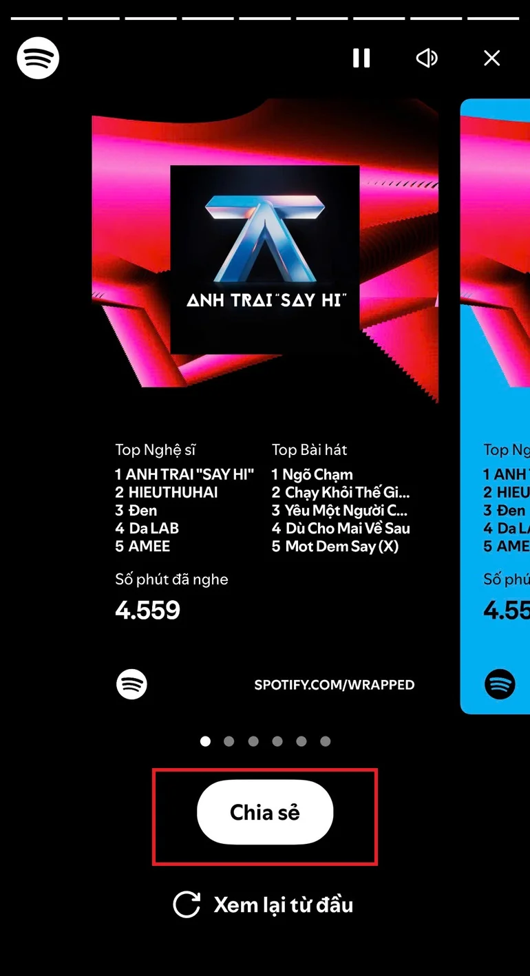 Cách xem và chia sẻ Spotify Wrapped 2024