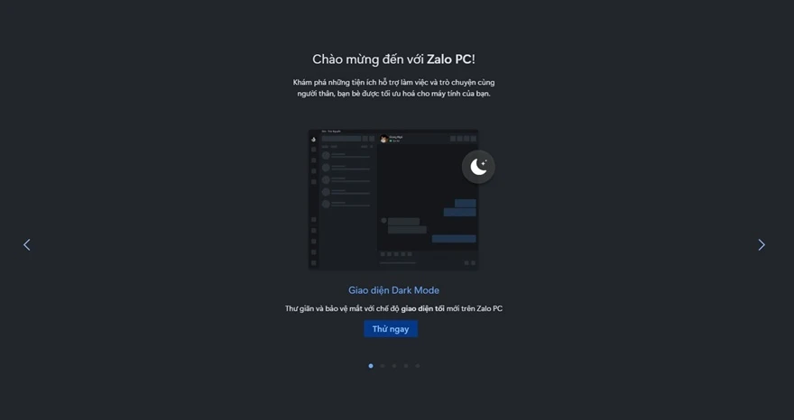 Cách bật chế độ tối - dark mode trên Zalo PC