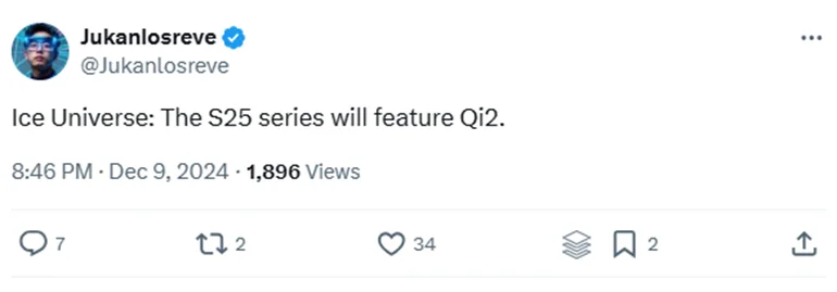 Samsung Galaxy S25: Đột phá với Công nghệ Sạc không dây Qi2