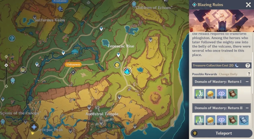 Các nguyên liệu cần farm trước cho Mavuika genshin impact